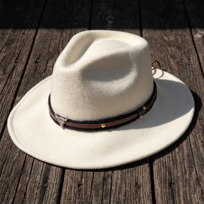 Chapeaux - Gårda Santaquin Crushable Wool felt Western hat (blanc)