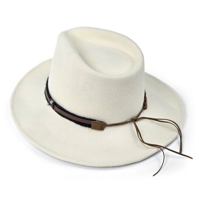 Chapeaux - Gårda Santaquin Crushable Wool felt Western hat (blanc)