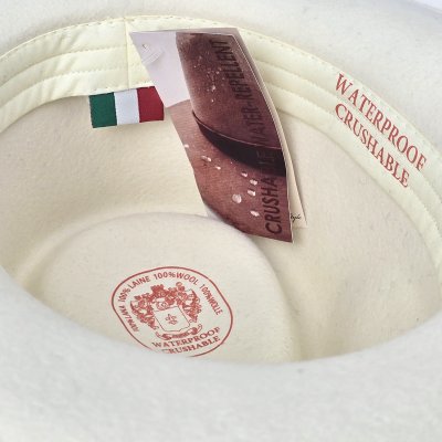 Chapeaux - Gårda Santaquin Crushable Wool felt Western hat (blanc)