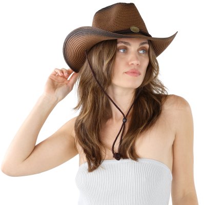 Chapeau de paille - Gårda Taranto Western Hat (marron)