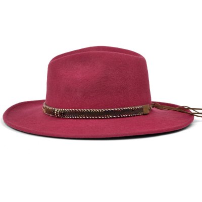 Chapeaux - Gårda Toquerville Crushable Wool felt Western hat (rouge)