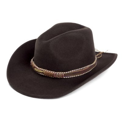 Chapeaux - Gårda Toquerville Crushable Wool felt Western hat (marron)