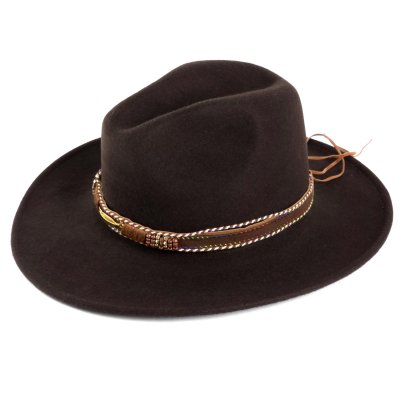 Chapeaux - Gårda Toquerville Crushable Wool felt Western hat (marron)