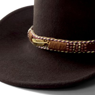 Chapeaux - Gårda Toquerville Crushable Wool felt Western hat (marron)