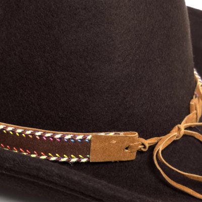Chapeaux - Gårda Toquerville Crushable Wool felt Western hat (marron)