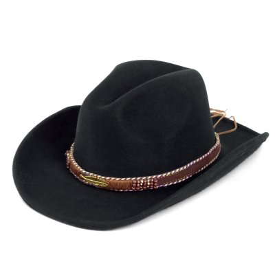 Chapeaux - Gårda Toquerville Crushable Wool felt Western hat (noir)