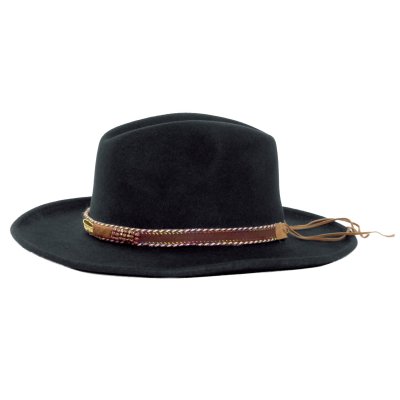 Chapeaux - Gårda Toquerville Crushable Wool felt Western hat (noir)