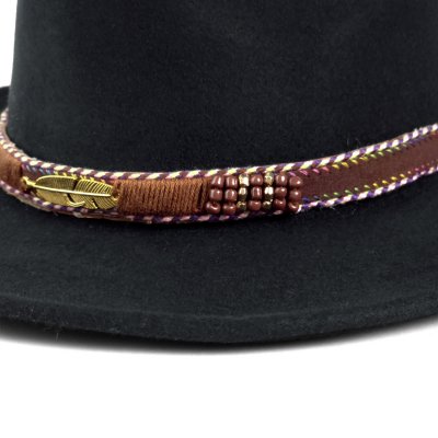 Chapeaux - Gårda Toquerville Crushable Wool felt Western hat (noir)