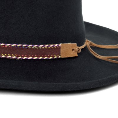 Chapeaux - Gårda Toquerville Crushable Wool felt Western hat (noir)