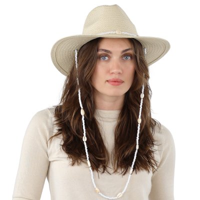 Chapeau de paille - Gårda Valencia Fedora (beige)