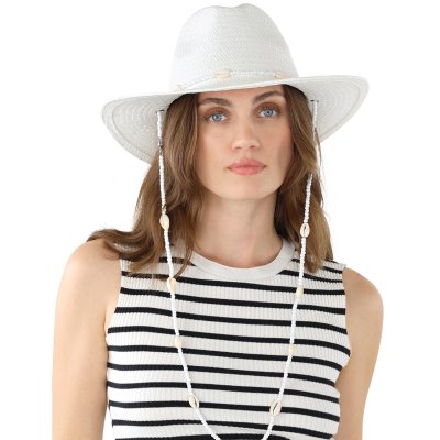 Chapeau de paille - Gårda Valencia Fedora (blanc)