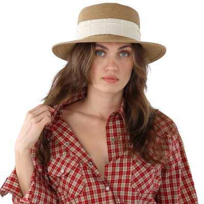 Chapeau de paille - Gårda Valletta Boater (kaki)