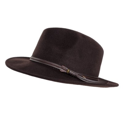 Chapeaux - Gårda Vicenza Crushable Wool felt Fedora (marron)