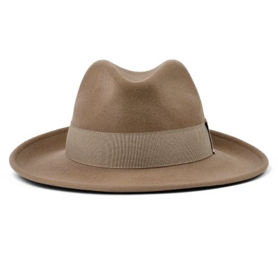 Chapeaux - Gårda Volterra Fedora Wool Hat (beige)