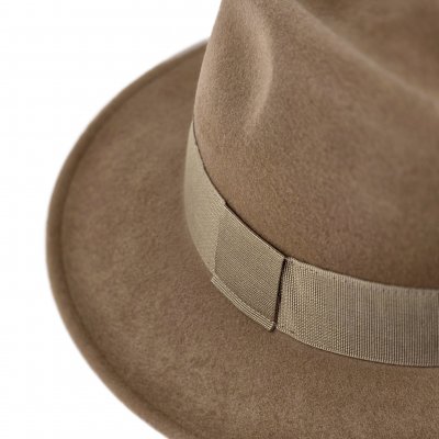 Chapeaux - Gårda Volterra Fedora Wool Hat (beige)