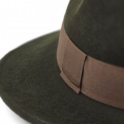 Chapeaux - Gårda Volterra Fedora Wool Hat (vert militaire/beige)
