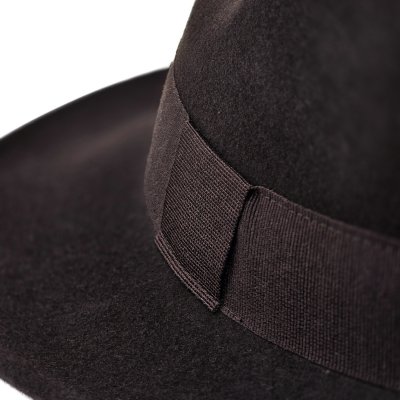 Chapeaux - Gårda Volterra Fedora Wool Hat (brun foncé)