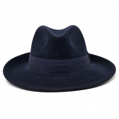 Chapeaux - Gårda Volterra Fedora Wool Hat (bleu marine)