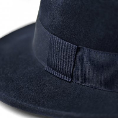 Chapeaux - Gårda Volterra Fedora Wool Hat (bleu marine)