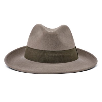 Chapeaux - Gårda Volterra Fedora Wool Hat (taupe/vert militaire)