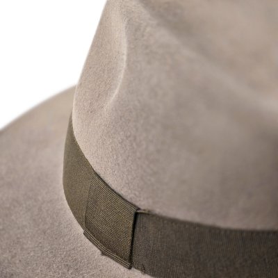 Chapeaux - Gårda Volterra Fedora Wool Hat (taupe/vert militaire)