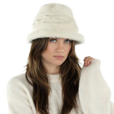 Chapeaux - Gårda Atri Angora Cloche (blanc)