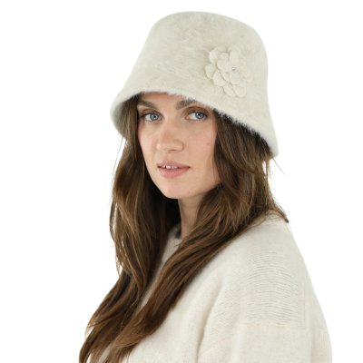 Chapeaux - Gårda Le Vigan Angora Bucket Hat (blanc)