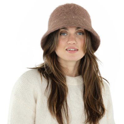 Chapeaux - Gårda Liskeard Angora Bucket Hat (brun)
