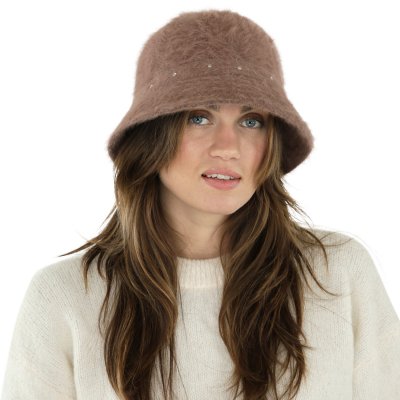 Chapeaux - Gårda Liskeard Angora Bucket Hat (brun)