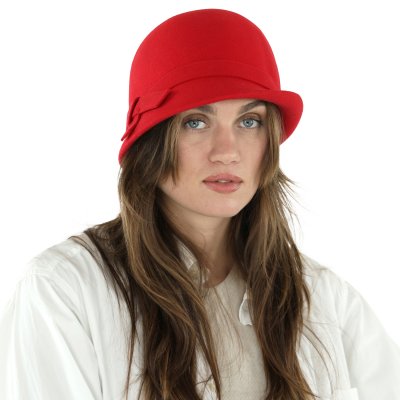Chapeaux - Gårda Ofena Wool Cloche (rouge)