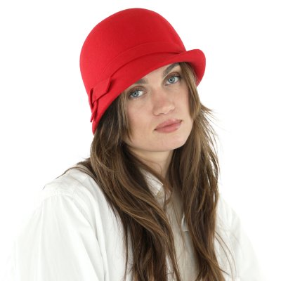 Chapeaux - Gårda Ofena Wool Cloche (rouge)