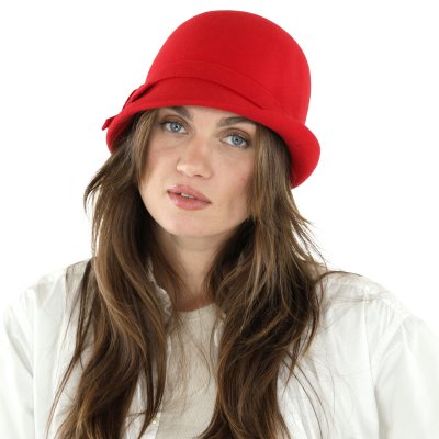 Chapeaux - Gårda Ofena Wool Cloche (rouge)