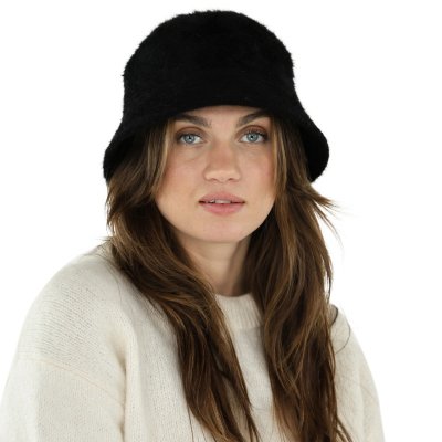 Chapeaux - Gårda Orvieto Angora Bucket Hat (noir)