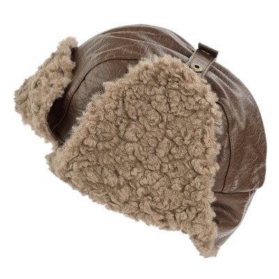 Chapeau de trappeur - Gårda Linsell PU Trapper (brun)