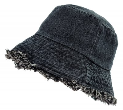 Chapeaux - Gårda Brooke Denim Bucket Hat (noir)