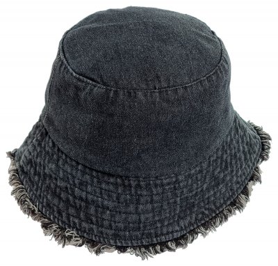 Chapeaux - Gårda Brooke Denim Bucket Hat (noir)