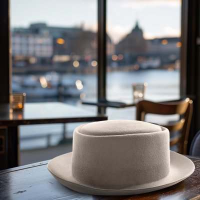 Chapeaux - Gårda Cairns Pork Pie (gris clair)