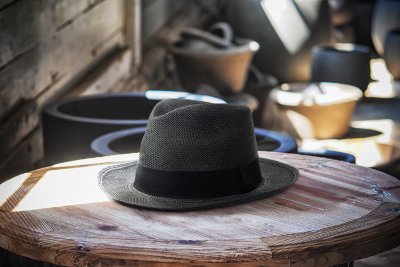 Chapeaux - Gårda Japon Panama (noir)