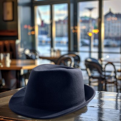 Chapeaux - Gårda Mackay Trilby (bleu foncé)