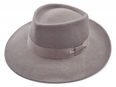 Chapeaux - Gårda Napoli Fedora Wool Hat (gris)