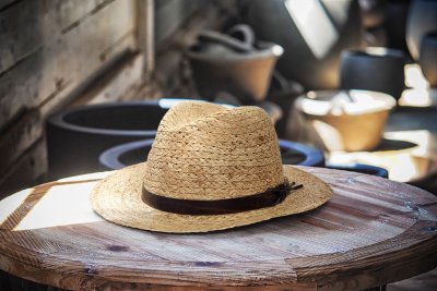 Chapeaux - Gårda Pampaneria Raffia Fedora (nature)