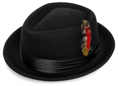 Chapeaux - Gårda Perth Pork Pie (noir)