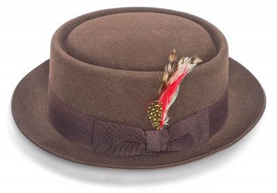 Chapeaux - Gårda Russel Pork Pie (marron)