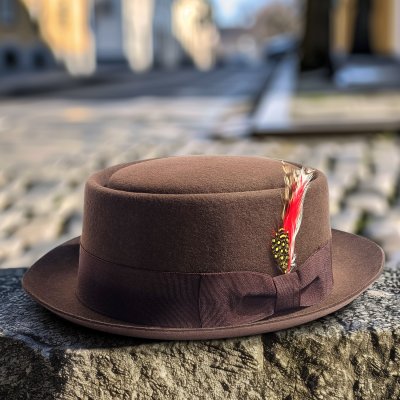 Chapeaux - Gårda Russel Pork Pie (marron)