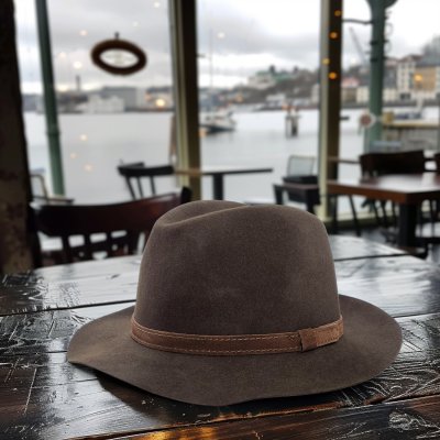 Chapeaux - Gårda Tropea Fedora Wool Hat (marron)