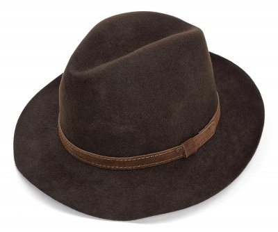 Chapeaux - Gårda Tropea Fedora Wool Hat (marron)