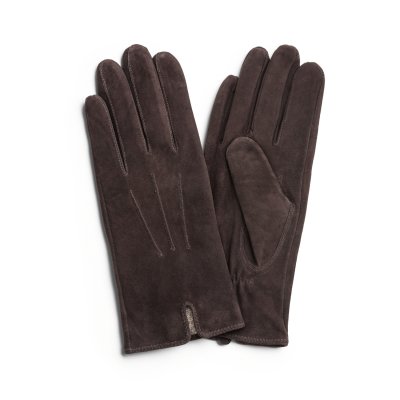 Gants - HK Women's glove Vent Lambsuede, Wool blend lining (marron)