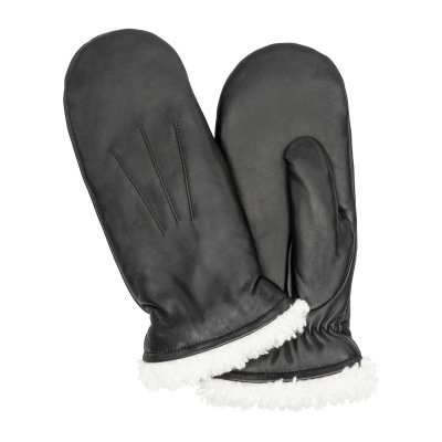 Gants - HK Women's Hairsheep Leather Mittens (Noir/blanc)