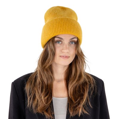 Bonnets - Gårda Angora Beanie (jaune)