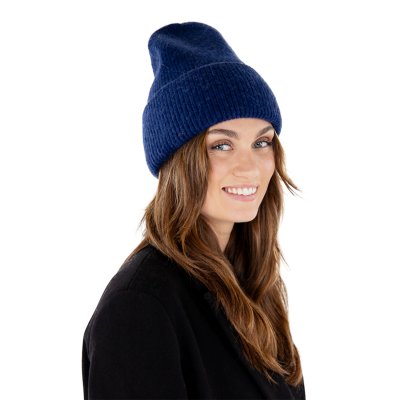 Bonnets - Gårda Angora Beanie (bleu marine)